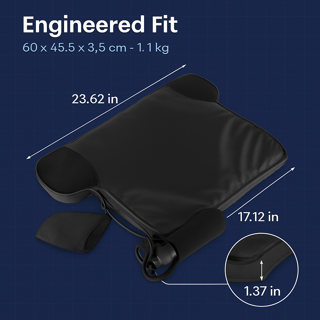 Water Cooling Seat Cushion With Dual Fans For Comfort