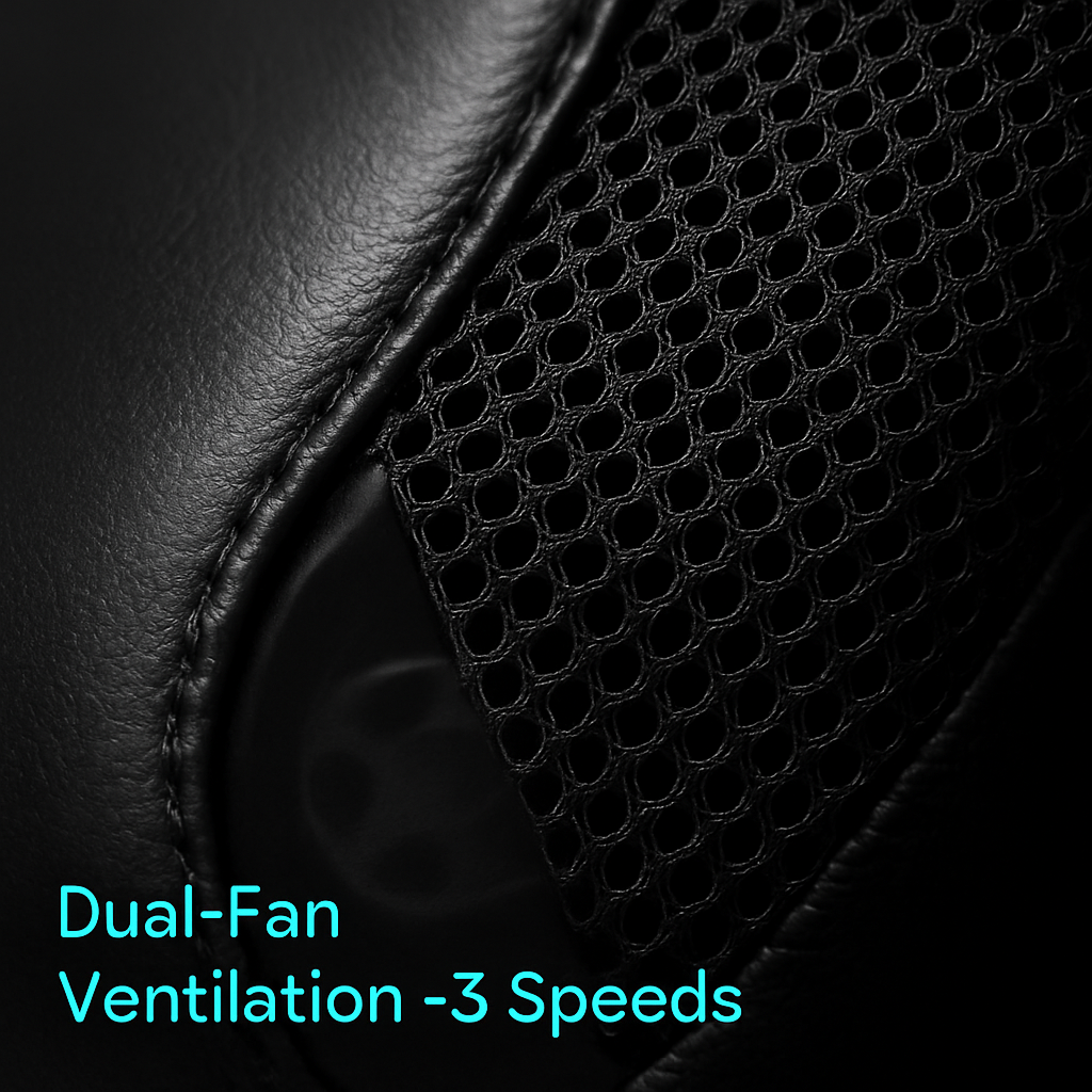 Water Cooling Seat Cushion With Dual Fans For Comfort
