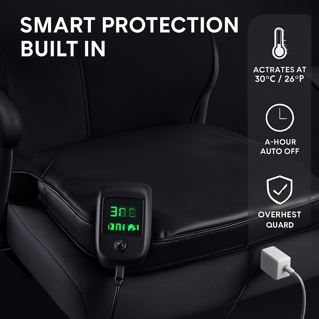 Water Cooling Seat Cushion With Dual Fans For Comfort
