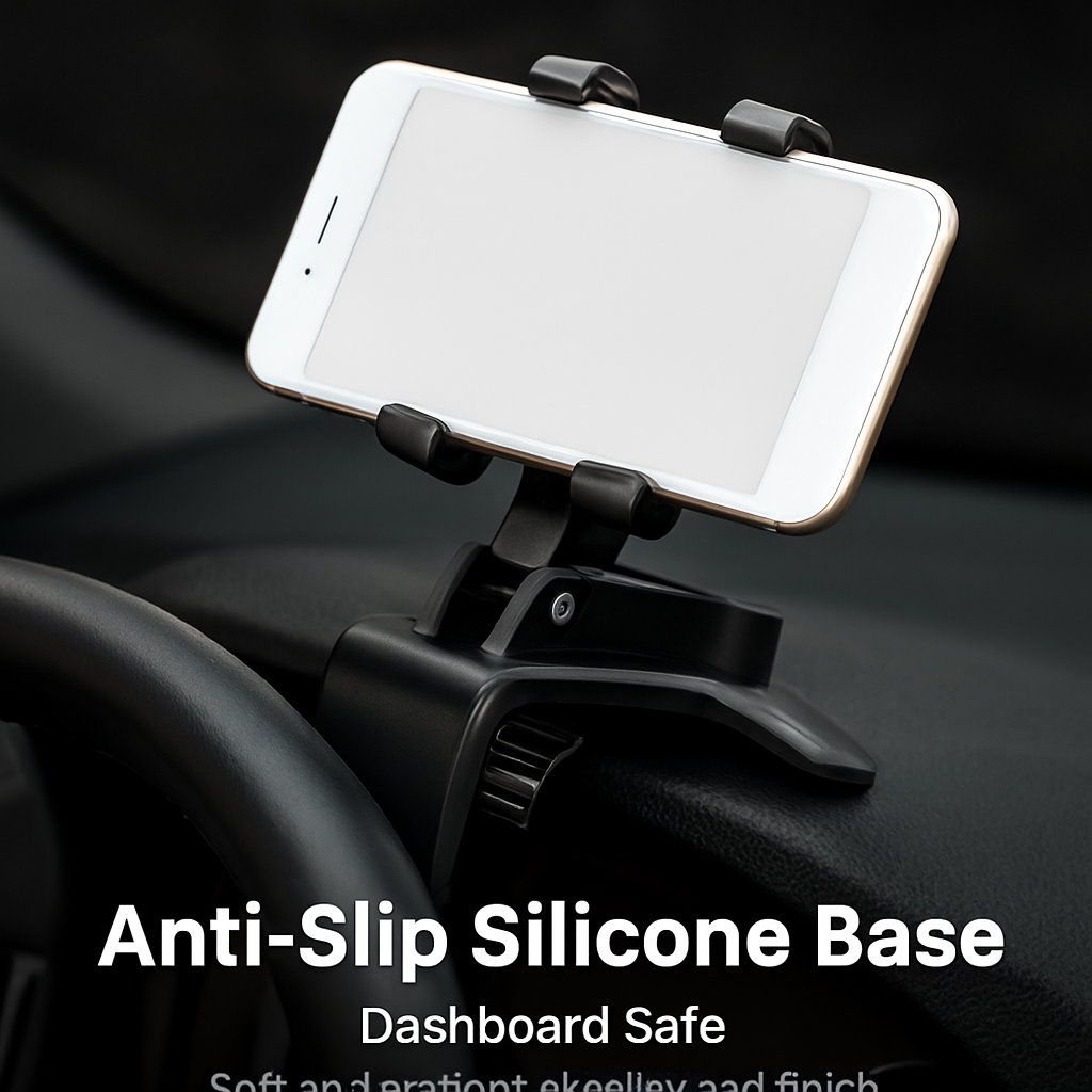 Car Dashboard Phone Holder Stand for Easy One-Hand Use