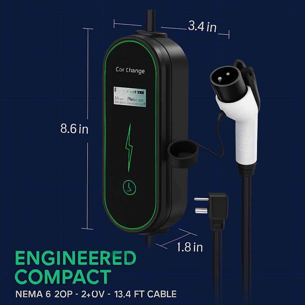 Portable Level 2 EV Charger for Home Use