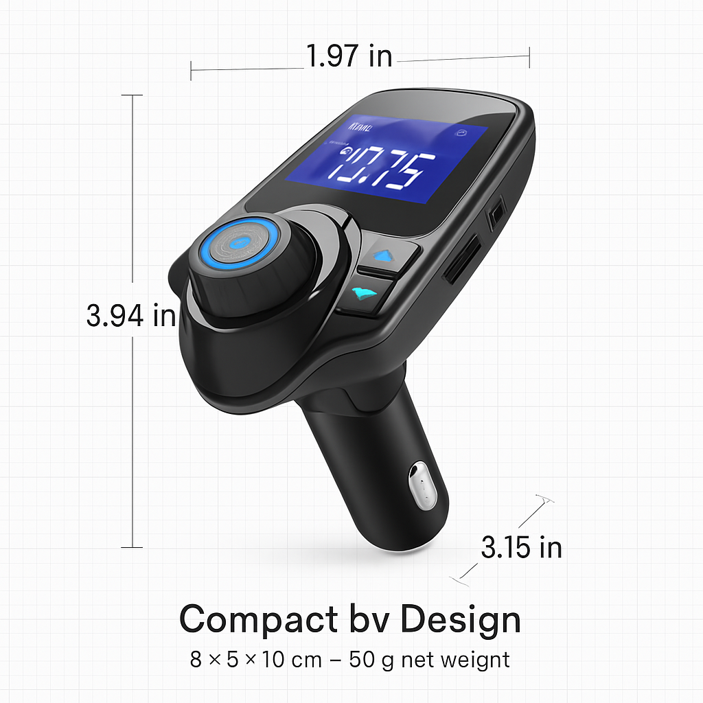 iMounTek Car Wireless FM Transmitter MP3 Player Hand-Free Call USB Charger AUX Input TF Card USB Flash Drive