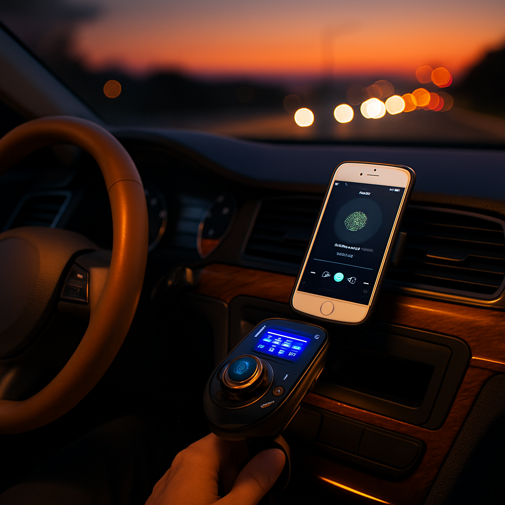 iMounTek Car Wireless FM Transmitter MP3 Player Hand-Free Call USB Charger AUX Input TF Card USB Flash Drive