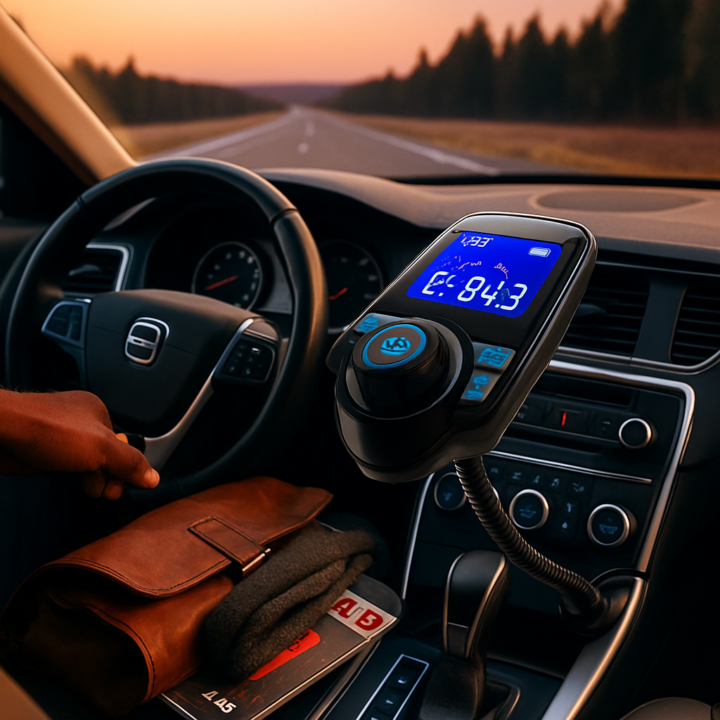 iMounTek Car Wireless FM Transmitter Fast USB Charge Hands-free Call Car MP3 Player AUX Input