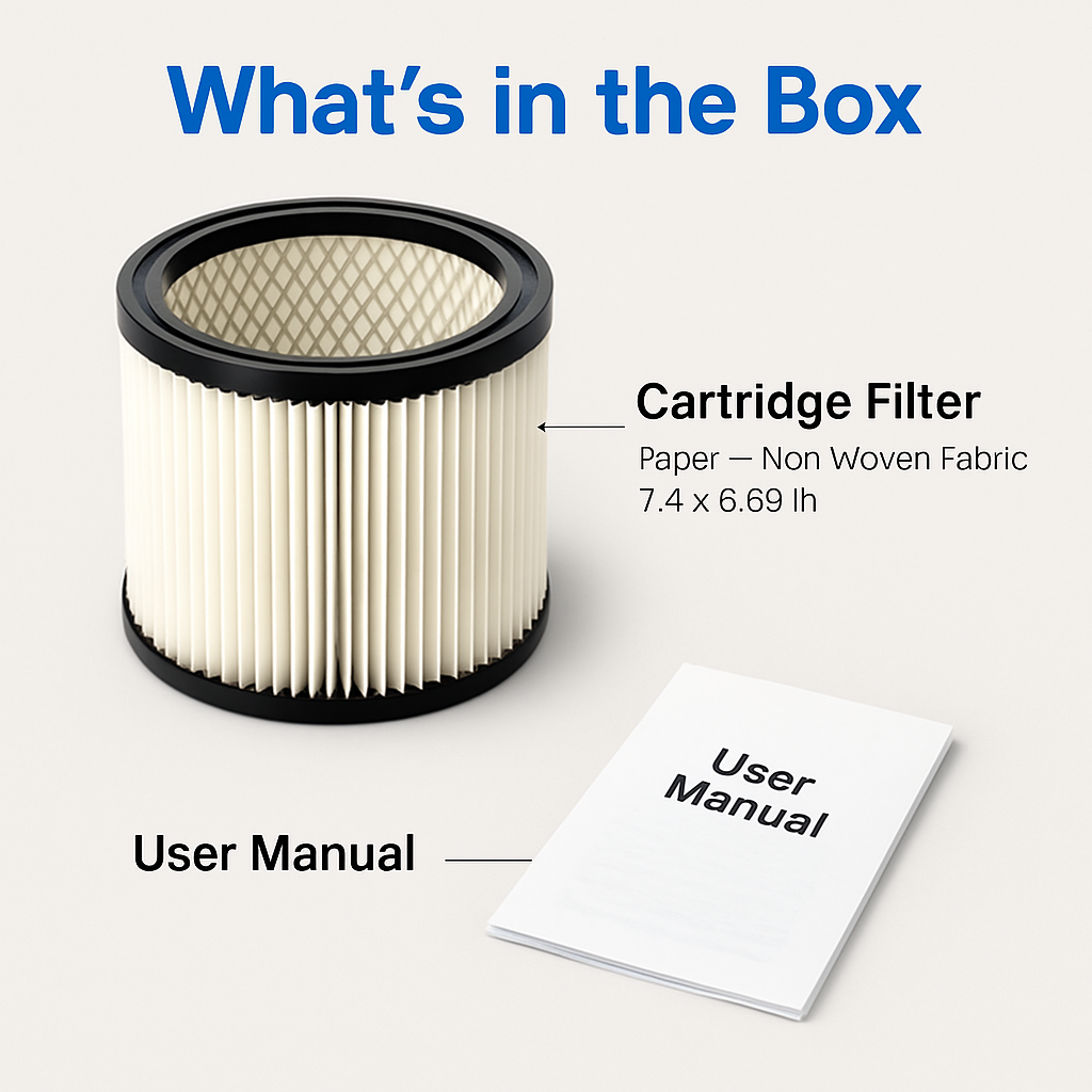 Cartridge Vacuum Filter Replacement for Home Use