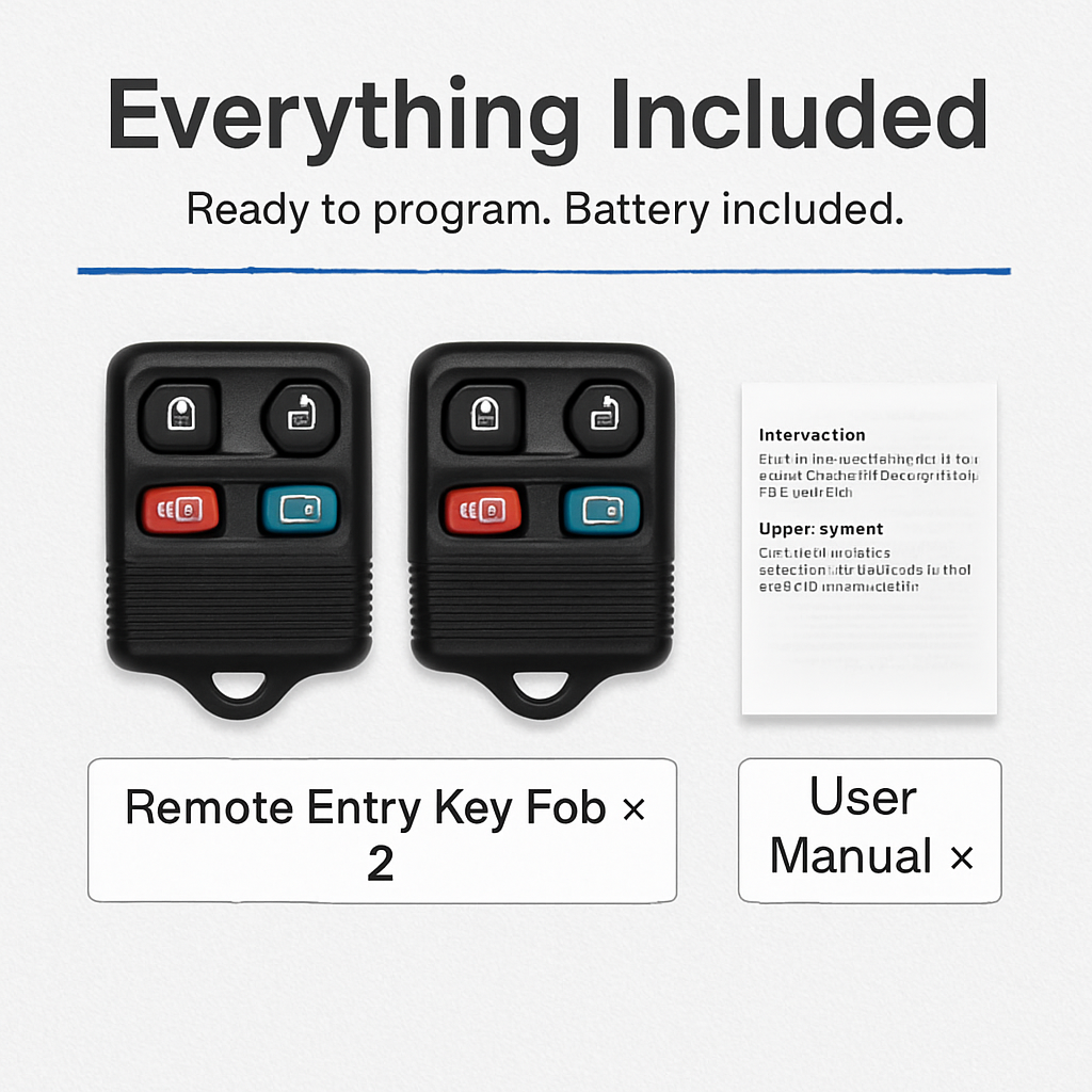 Keyless Entry Car Key Remote Fob Case for Ford Escape