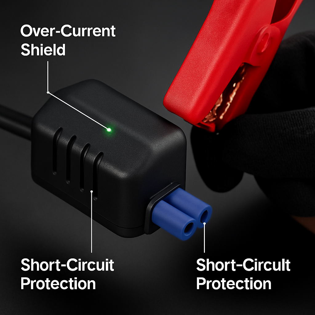 Car Jump Starter Booster with LED Flashlight