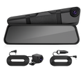 Car Dash Cam 4K 12in Dual Lens with Night Vision