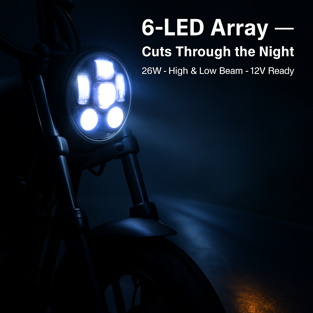 LED Headlight for 5.75in motorcycles with projector