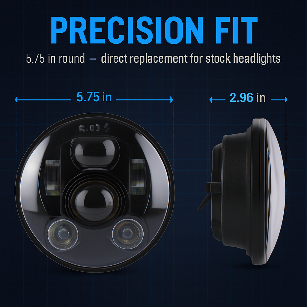 LED Headlight for 5.75in motorcycles with projector