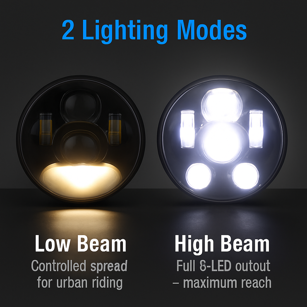 LED Headlight for 5.75in motorcycles with projector