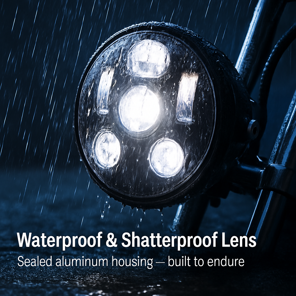 LED Headlight for 5.75in motorcycles with projector