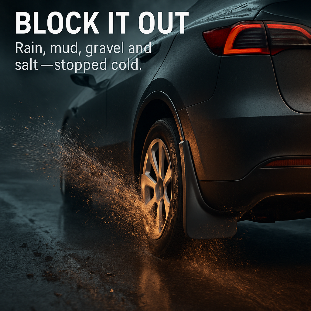 Mud Flaps Splash Guards for Tesla Model Y (No Drill)