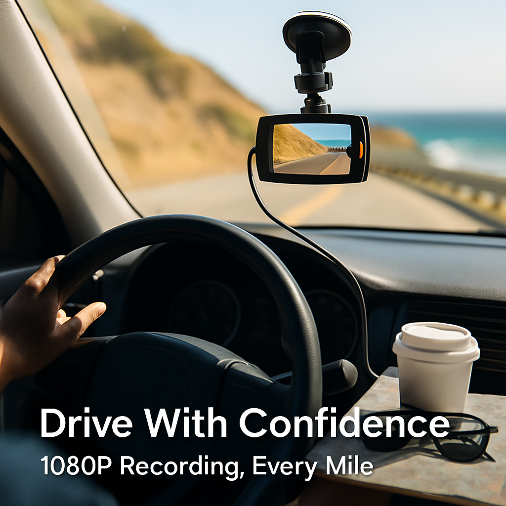 Car DVR Dash Cam with Night Vision for Clear Footage