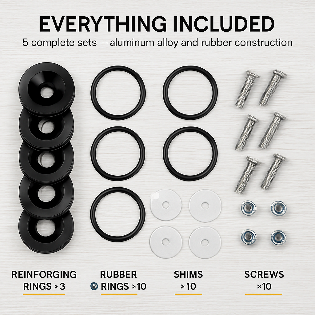 Car Quick Release Bumper Fasteners Kit for Front & Rear