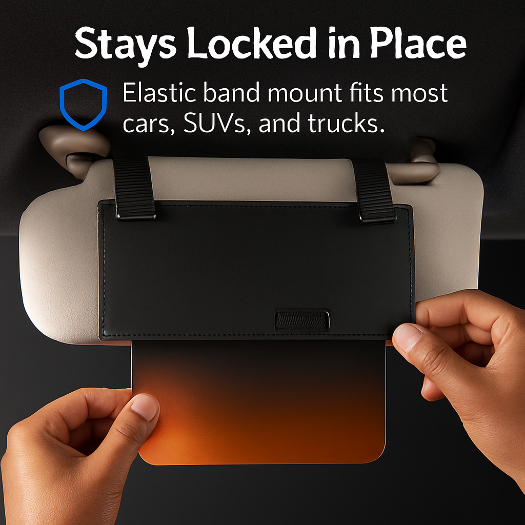 Car Sun Visor Extender: Extended Sun Shield for Clear Vision