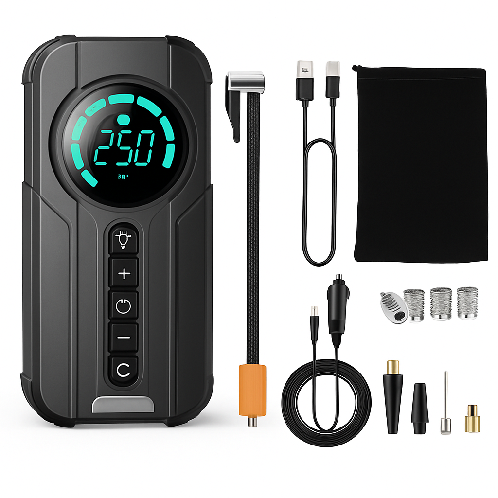 Car Tire Inflator Pump Portable Wireless Air Compressor