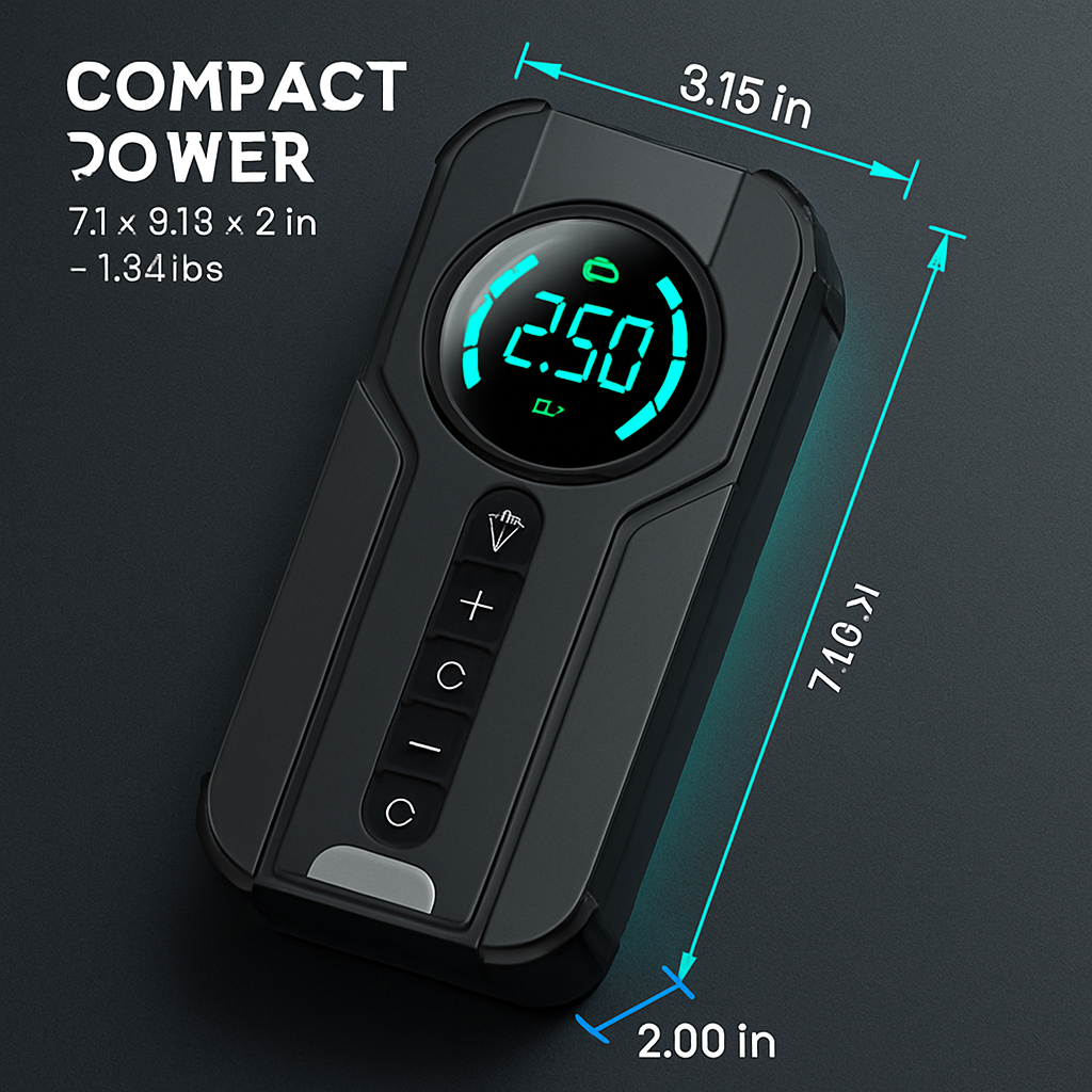 Car Tire Inflator Pump Portable Wireless Air Compressor