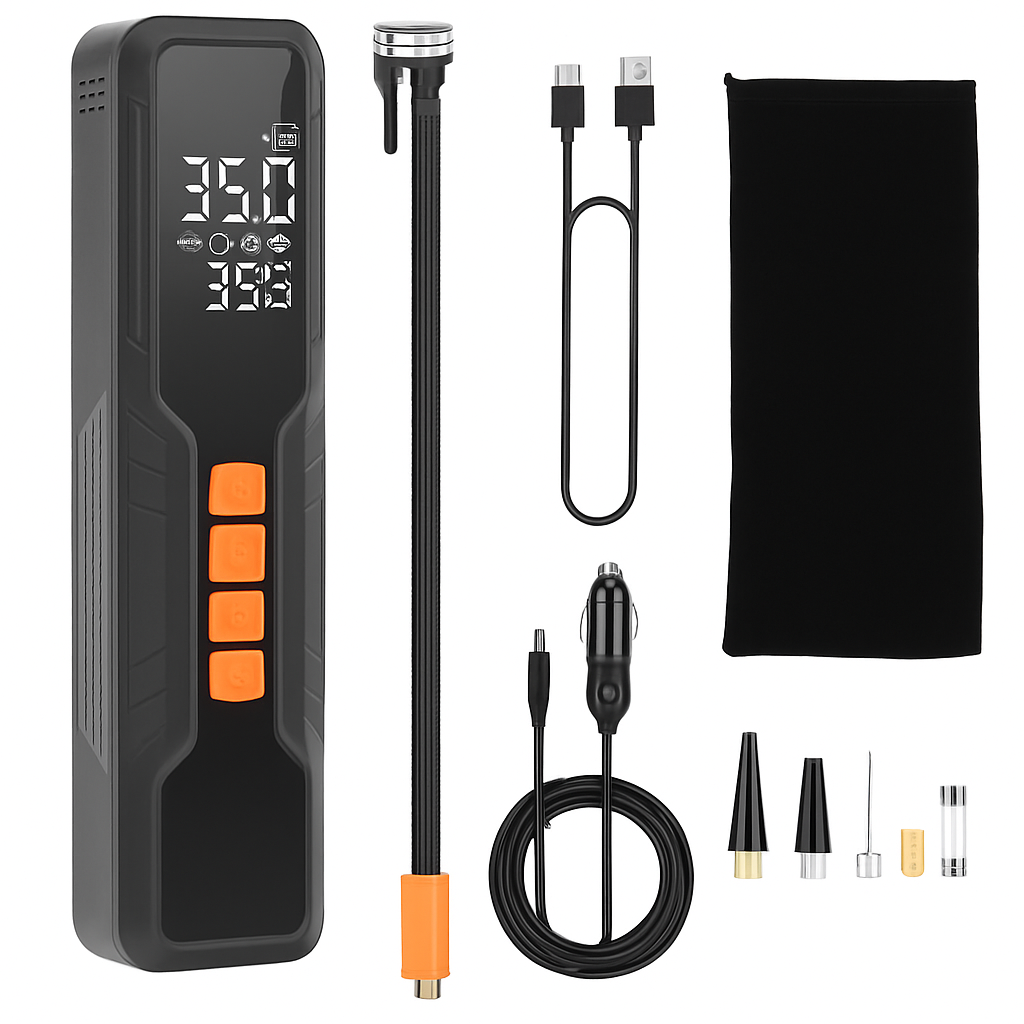 Portable Tire Inflator with Cordless Digital Pump