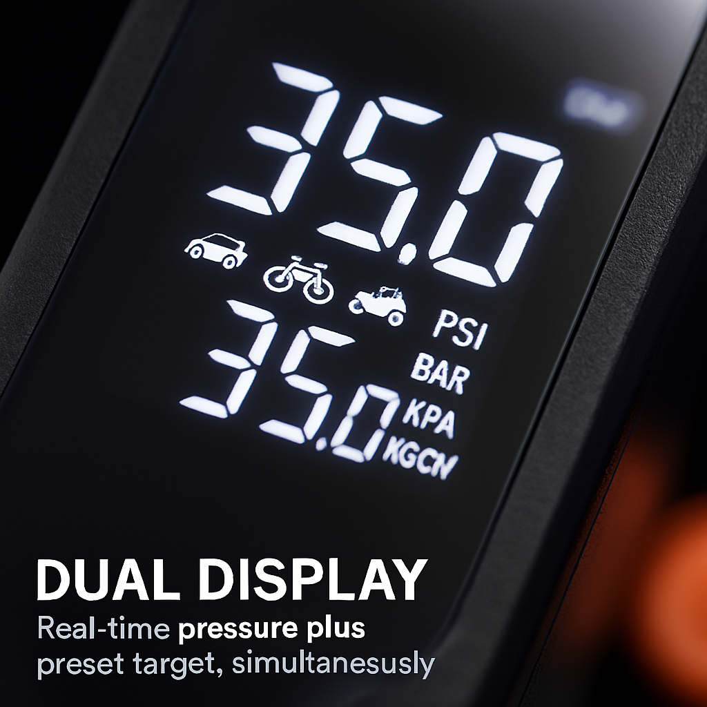 Portable Tire Inflator with Cordless Digital Pump