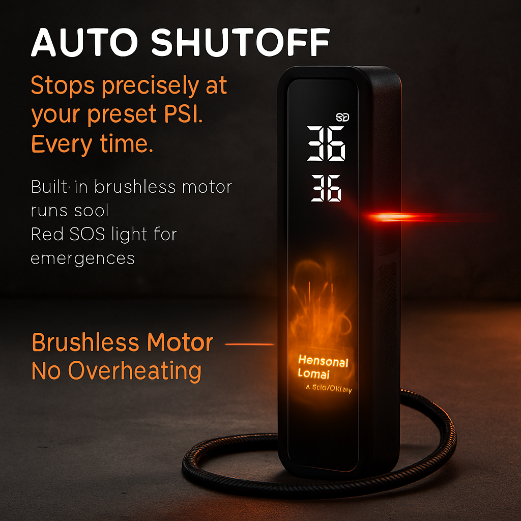 Portable Tire Inflator with Cordless Digital Pump