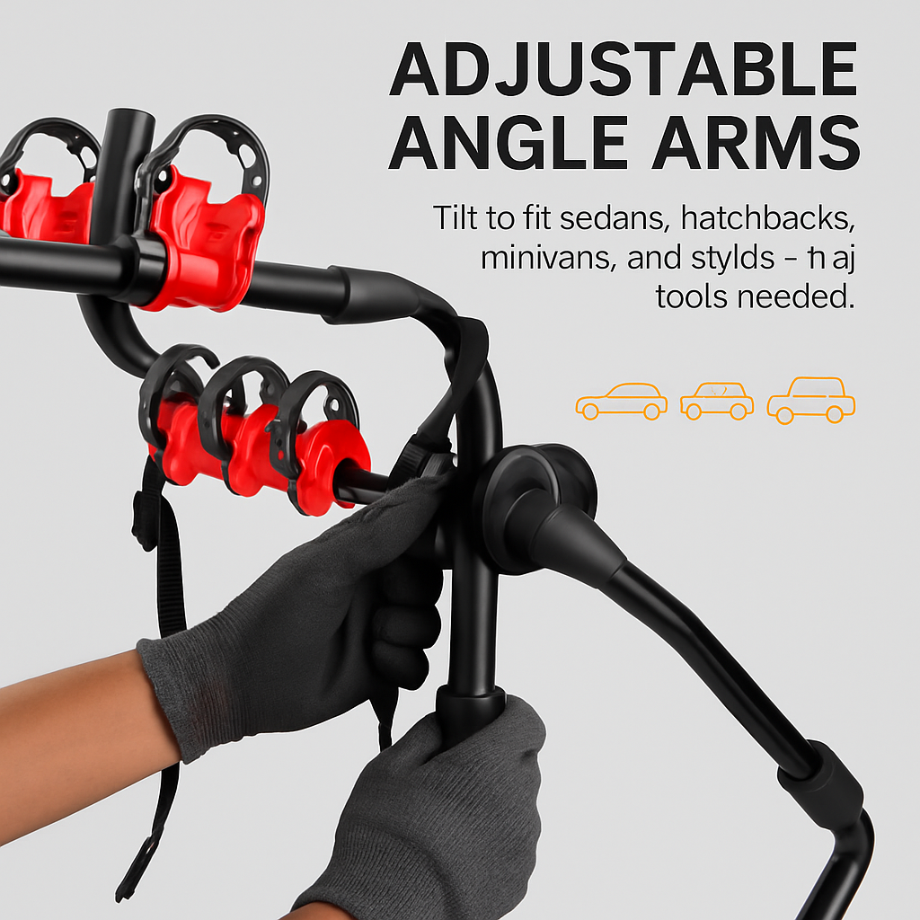 Car Bicycle Stand Rack 3-Bike Carrier Hitch Mount