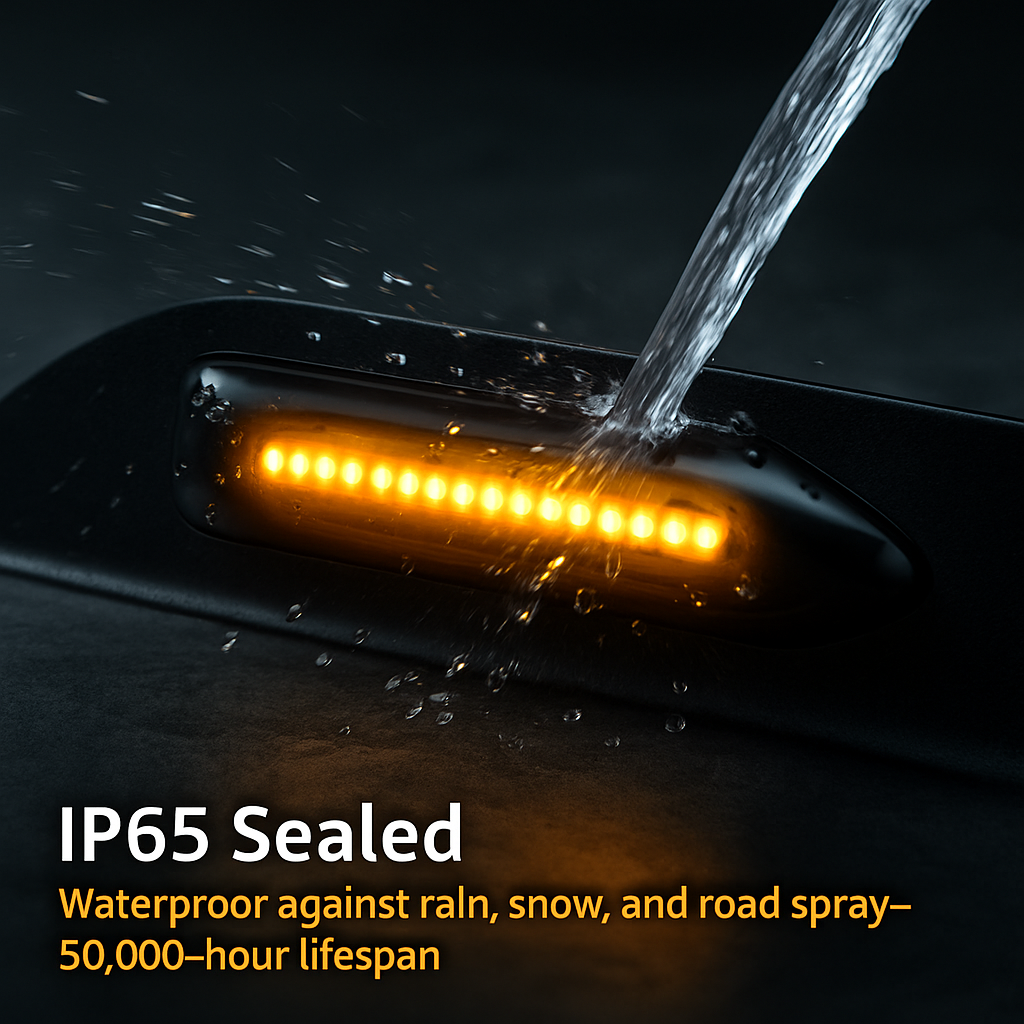 Side Marker Turn Signal Light Amber LED Blinker