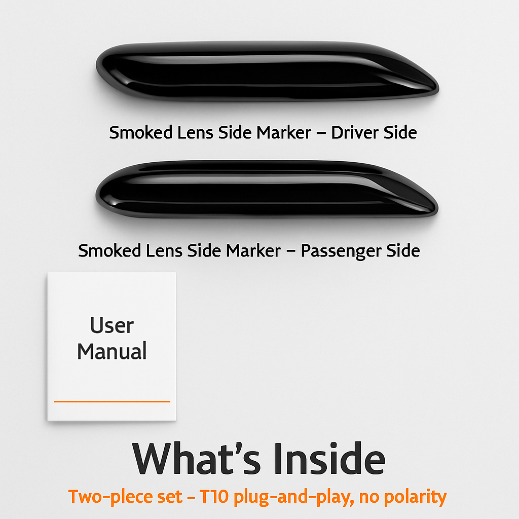 Side Marker Turn Signal Light Amber LED Blinker