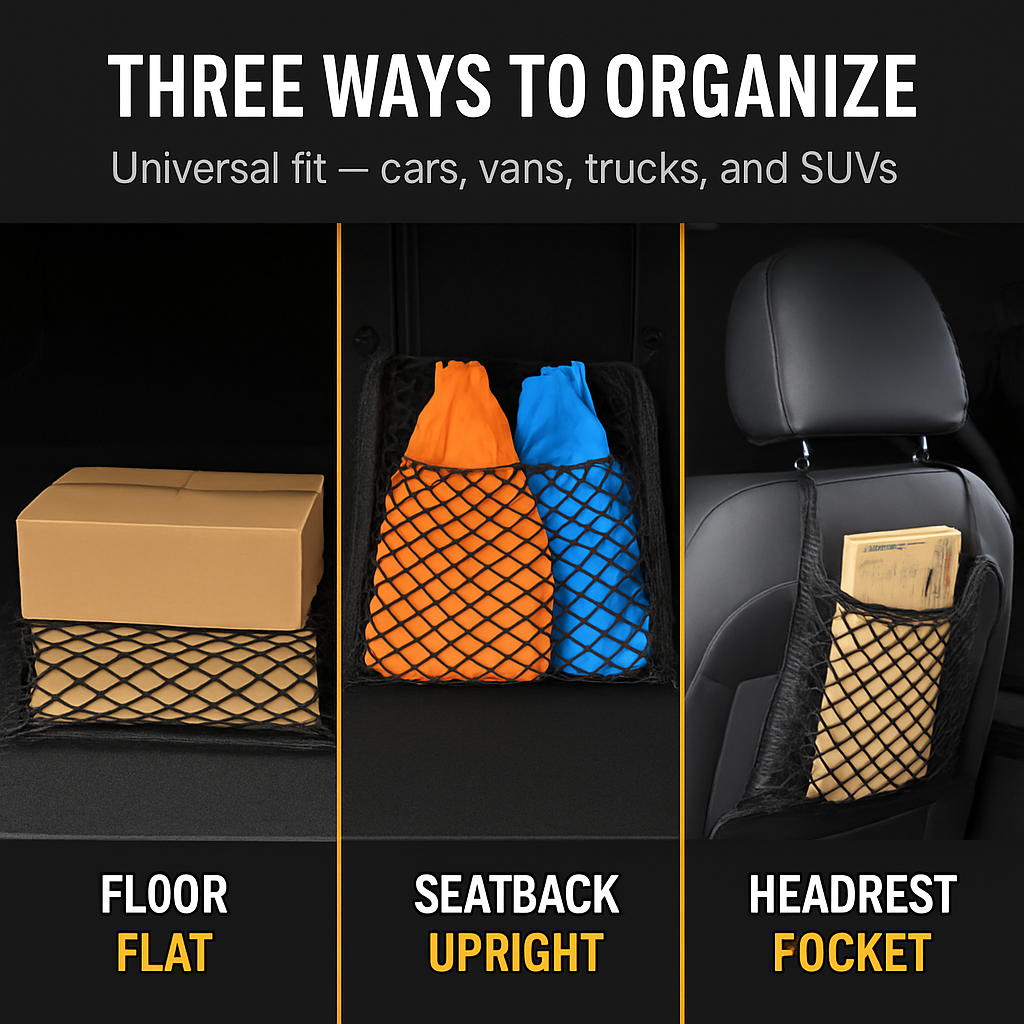Trunk Cargo Net - Stretchable Universal Elastic Net