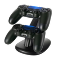 Charging Dock Station Dual Micro USB Charger Stand For PS4 Pro/PS4 Slim Gamepad Controller Handle Charging Station w/ Blue Indicator Game Lovers