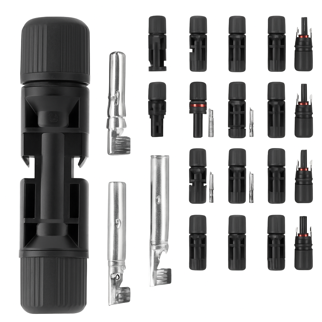 Solar Panel Connectors - IP67 Waterproof Male/Female Pair