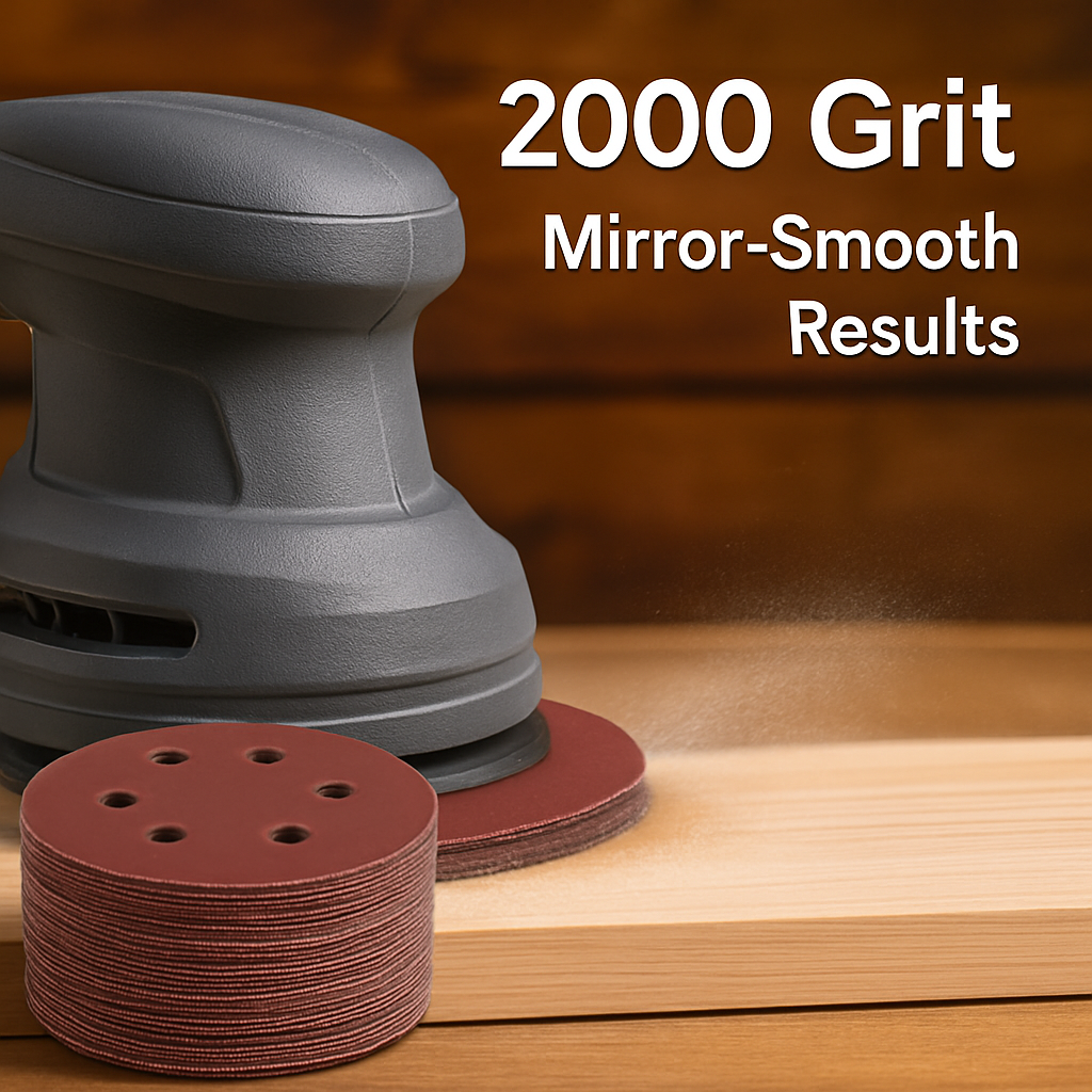 5-Inch Round Sanding Discs, 8-Hole for Orbital Sander