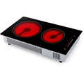 Induction Cooktop with 2 Burners and Timer