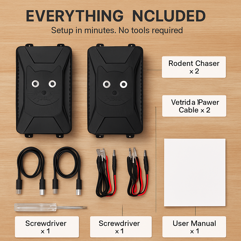 Under Hood Ultrasonic Rodent Repellent for Car