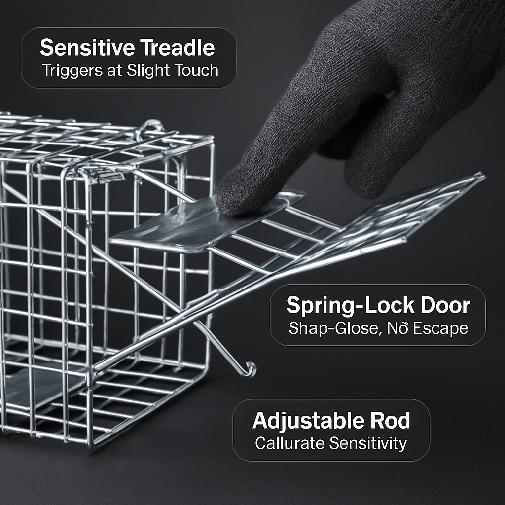 Live Animal Trap – Collapsible Cage for Small Animals