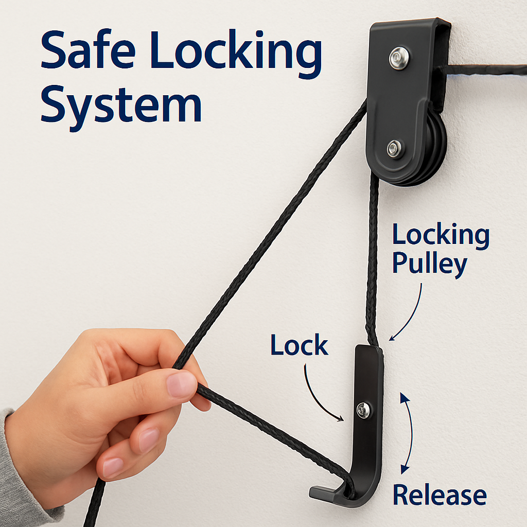Bike Lift Ceiling Storage Rack for Bikes and Gear