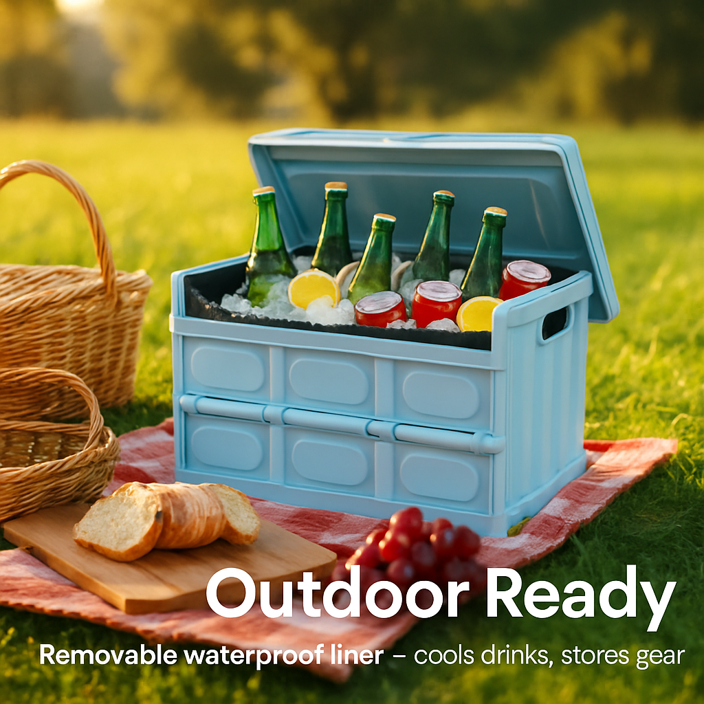 Collapsible Storage Bins with Dustproof Lid