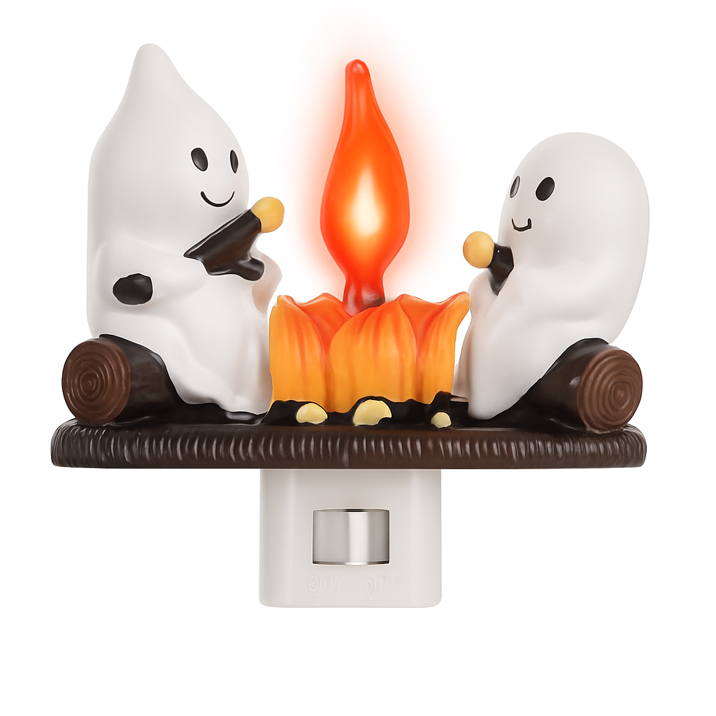 Ghost Campfire Flickering Night Light for Halloween Decor