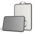 Double-Sided Cutting Board with Stainless Steel Mesh