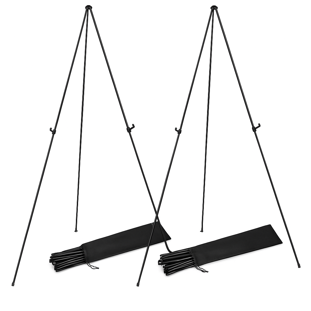 Easel Stand for Display with Collapsible A-Frame