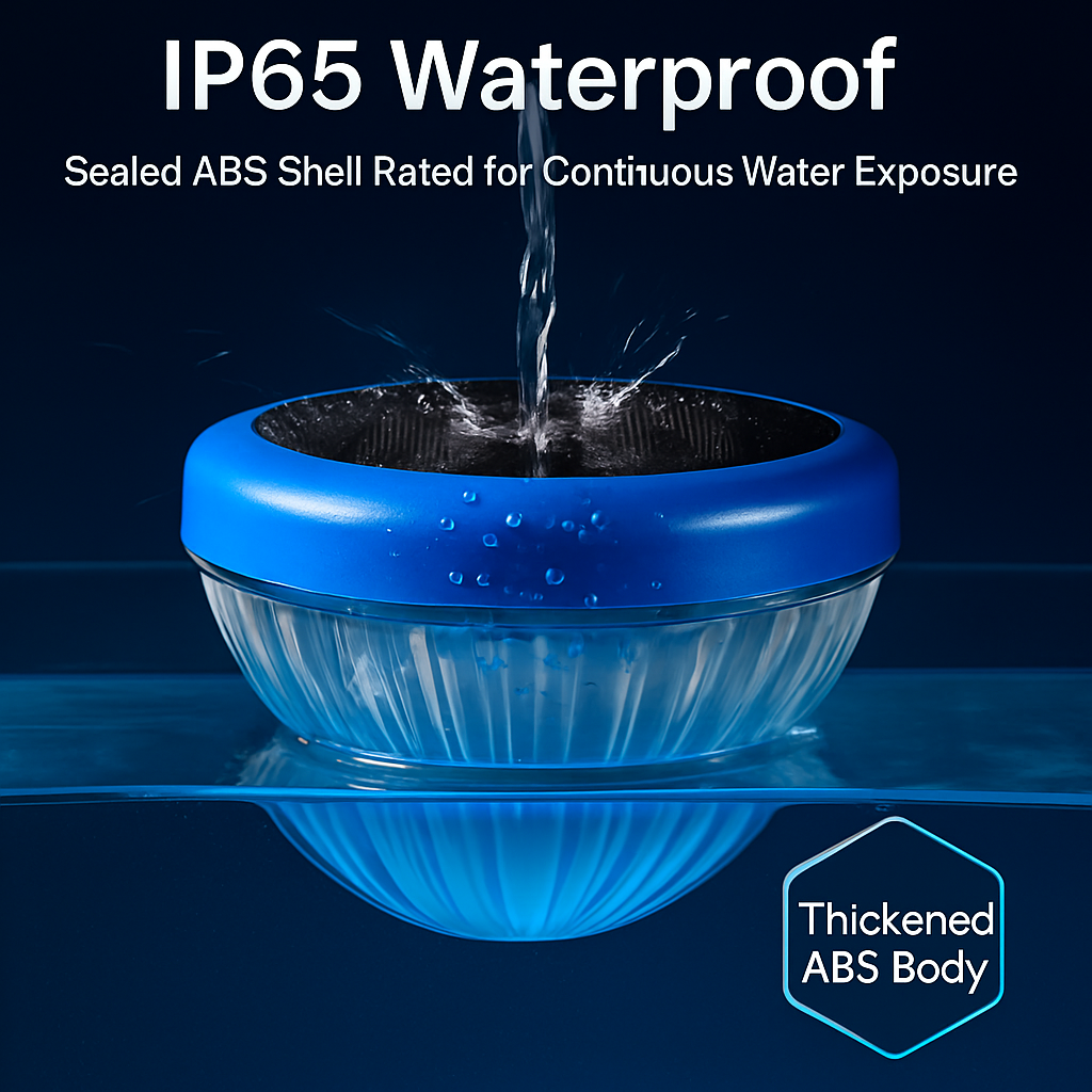 Solar Powered Floating LED Pool Light with Gradient Colors
