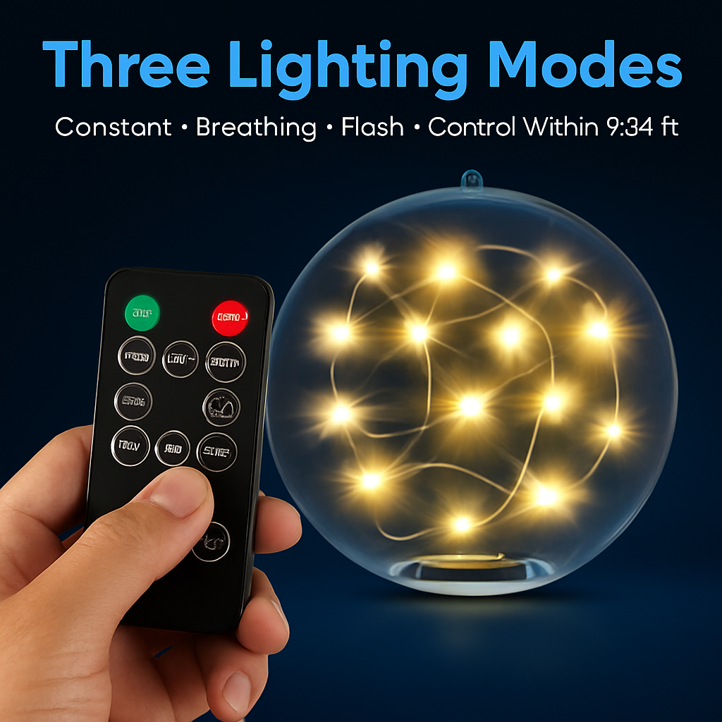 Floating Pool Lights: Solar Powered LED Balls with Remote