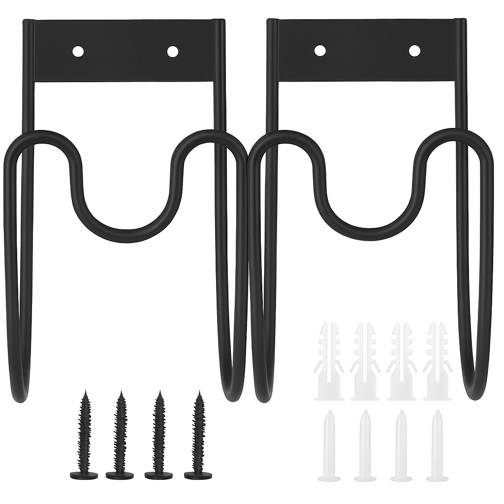 Garden Hose Holder - Heavy Duty Stainless Steel Wall Mount