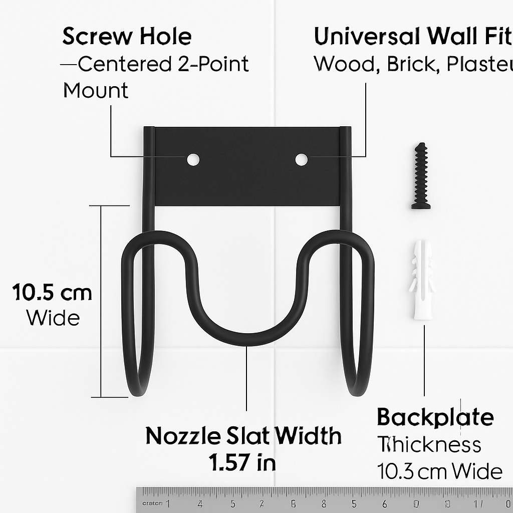 Garden Hose Holder - Heavy Duty Stainless Steel Wall Mount