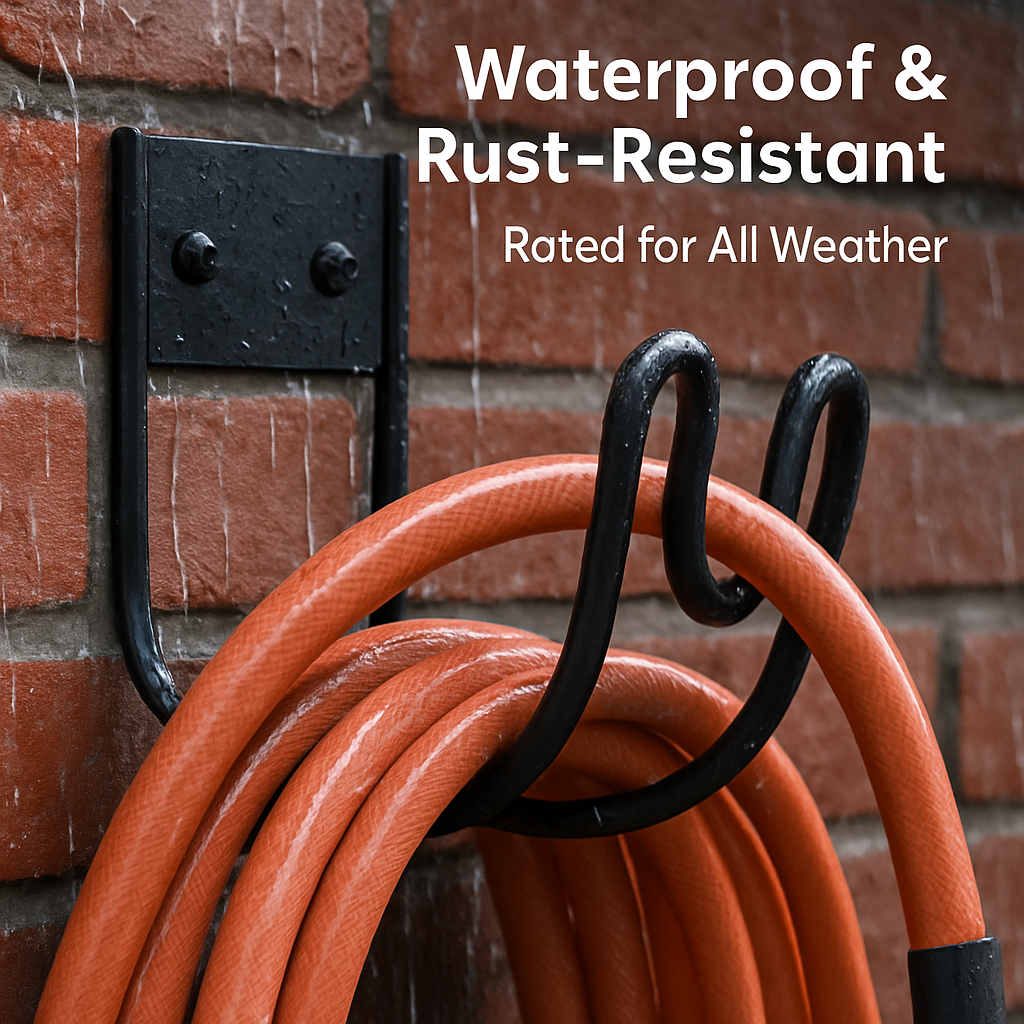 Garden Hose Holder - Heavy Duty Stainless Steel Wall Mount