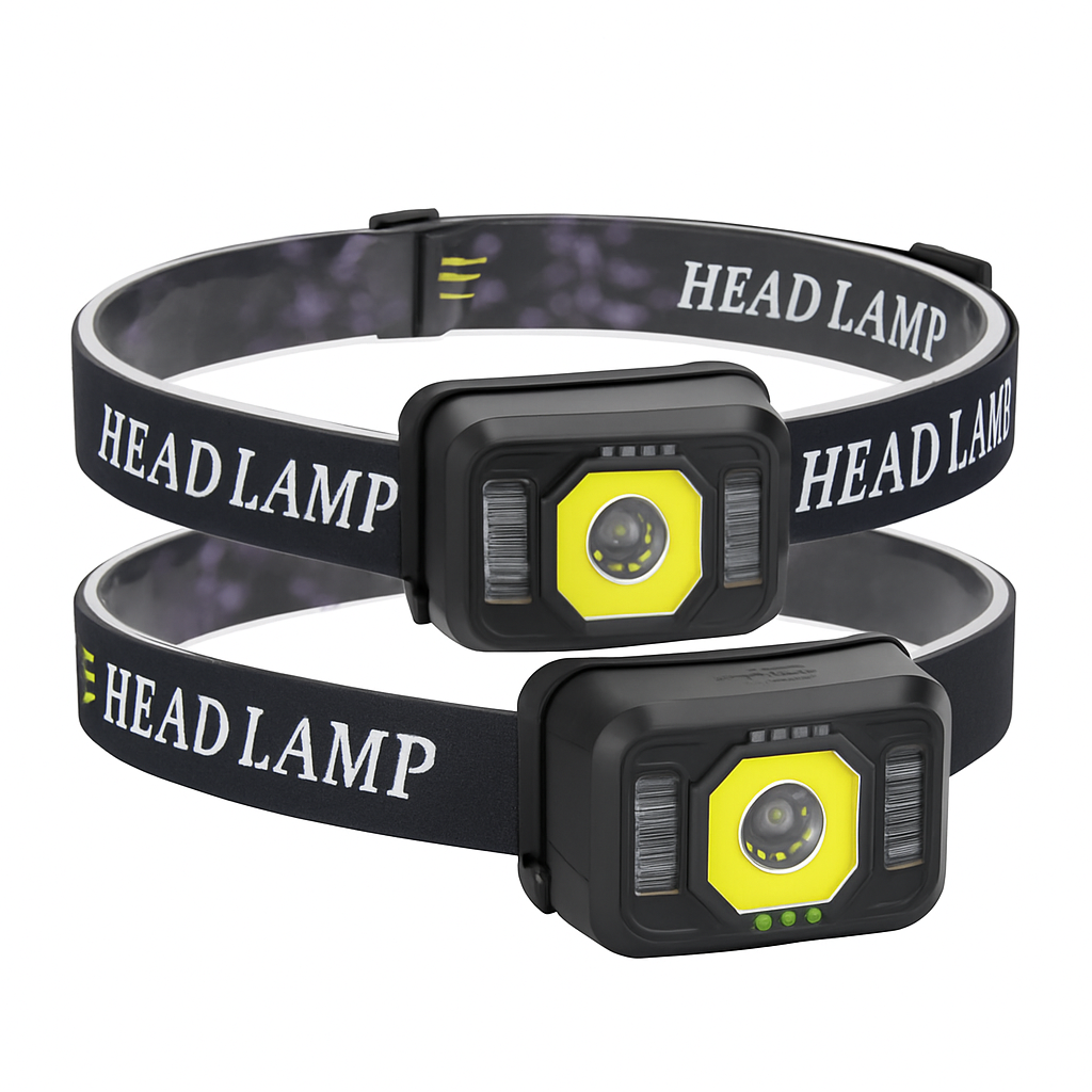 Rechargeable Motion Sensor Headlamp with 6 Light Modes