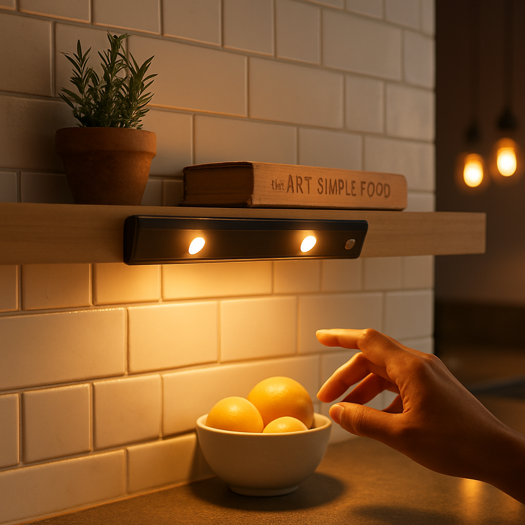 Rechargeable Cabinet Light with Motion Sensor - Silver