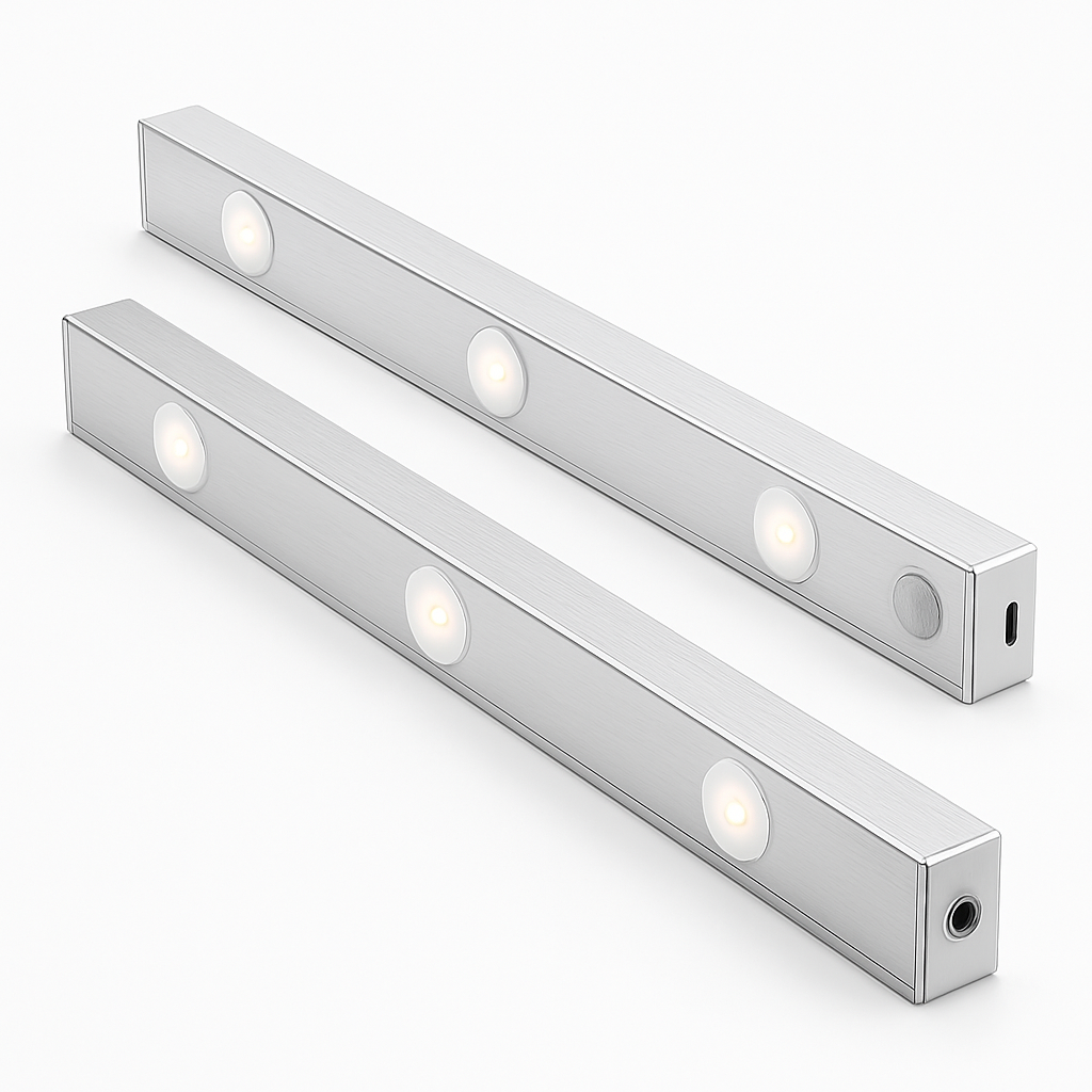 Rechargeable Cabinet Light with Motion Sensor - Silver
