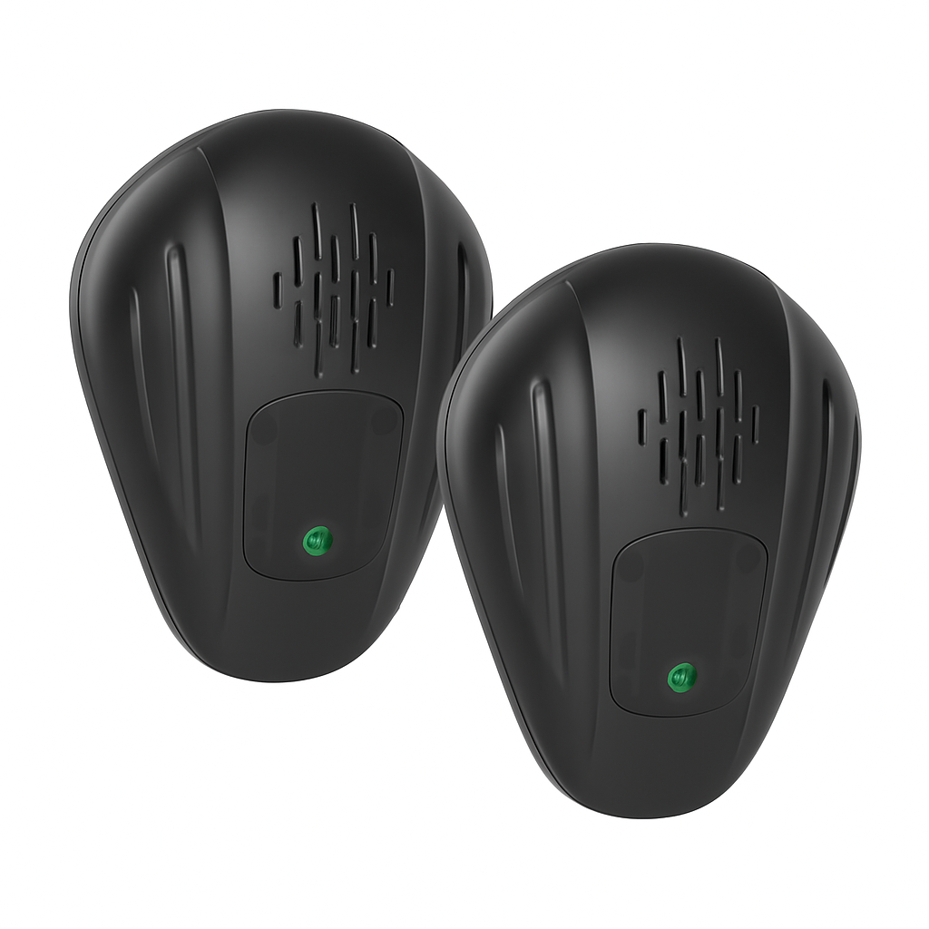 2 Pack Pest Control Device for Mosquitoes Cockroaches Rats Plug In Ultrasonic Insect Repellent Indoor for Bedroom Garage Warehouse Office