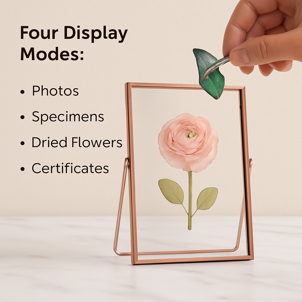 Rose Gold Metal Picture Frame, 2-Pack Set